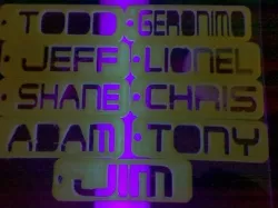 Glow in the Dark ID Tags