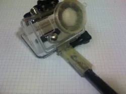 GoPro ski stick mount