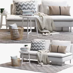 IKEA SODERHAMN Two-seat sofa 3D model