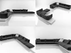 Jalis sofa 02 3D model