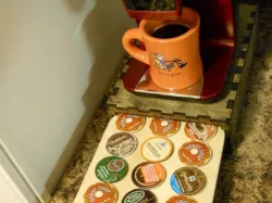 K-cup Organizer and Coffeemaker Stand