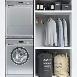 Laundry with Miele machines 3D model