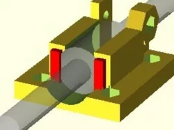 LM8UU bearing mounts for Aleph Objects (AO) X Motor
