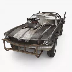 Mad Max Style Car 3D model