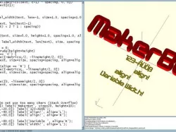 MakerBot Font (parametric and variable-width!)