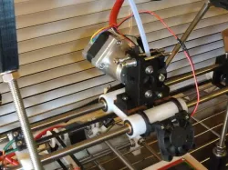 MakerGear Simplified Extruder Block with Quick Release and Rear Motor Mount