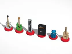 Music Love Chess Set #chess #tinkercad