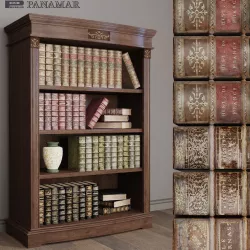 Old Books Library Panamar 825 3D model