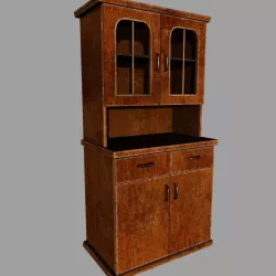 Old Cupboard Low-poly  3D model