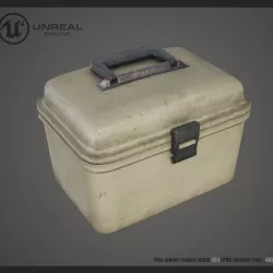 Plastic Tool Box Low-poly  3D model
