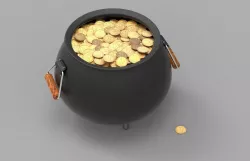 Pot of Gold 3D model