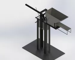 Pressure brick machine