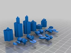 Printable honeycomb #chess set