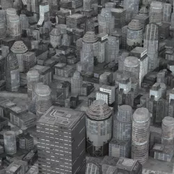 Realistic Science City 3D model
