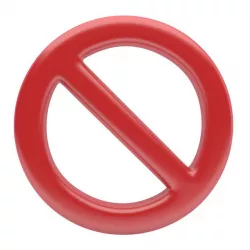 RED CIRCLE WITH SLASH  Low-poly  3D model