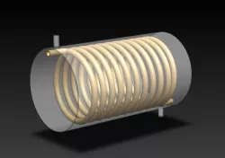 Request: Basic Idea Helically coiled heat exchanger with zigzag tube