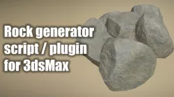 Rock Generator Max Script for 3dsMax 3D model