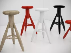 Rocket stool 3D model