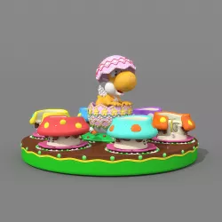 Rotary coffee cup 3D model