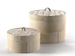 Round Storage Boxes 3D model