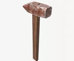 Rusty Hammer Low-poly  3D model