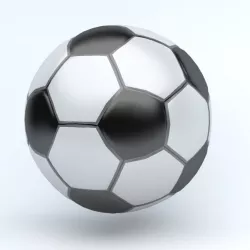 SOCCER BALL ICON Low-poly  3D model
