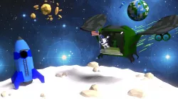 Spaceman Rocket Low-poly  3D model