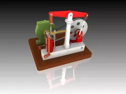 Steam Engine with Horizontal Beam and Centrifugal Pump