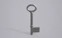 Steel Key - PBR Low-poly  3D model