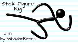 Stick Figure - Rigged 3D model