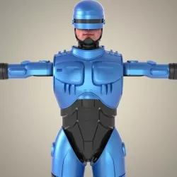 Superhero Robocop 3D model