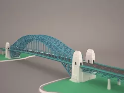 Sydney Harbour Bridge 3D model