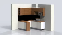 U shape kitchen