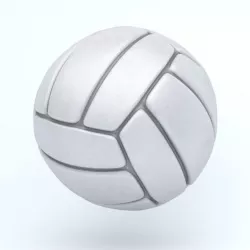 Voley ball Low-poly  3D model
