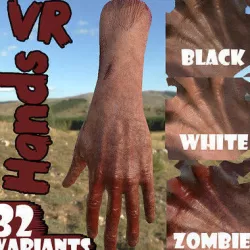 VR Hands I 32 Variations I I PBR I I Optimized I Low-poly  3D model