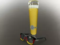 Warsteiner beer glass