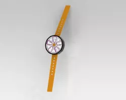 Watch with Car tyre rims