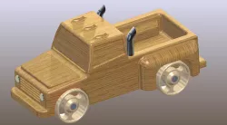 Wood Pickup Truck