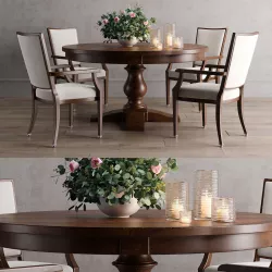 17th CMONASTERY Round Dining Table 3D model