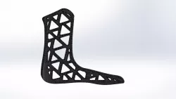 3D cast walker prototype