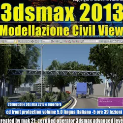 3dsmax 2013 Civil View v 5 cd front 3D model