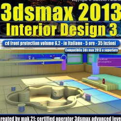 3dsmax 2013 Interior Design v 6 2 Italiano cd front 3D model