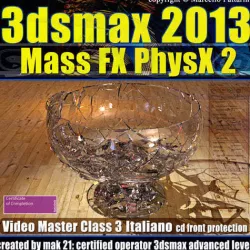 3dsmax 2013 Mass Fx PhysX v 3 Italiano cd front 3D model