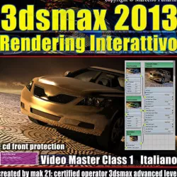 3dsmax 2013 Rendering Interattivo v 1 italiano cd front 3D model