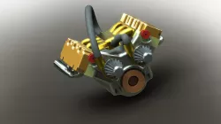 6-cylinder V-Type IC Engine