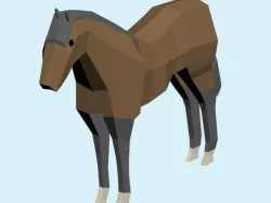 animals low poly 3D model