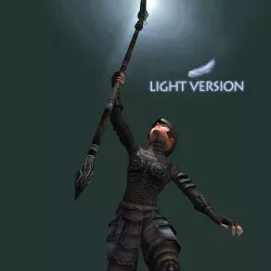 Animated Wizard Baby Light Version Low-poly  3D model