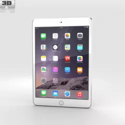 Apple iPad Mini 3 Silver 3D model