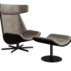 Armchair Almora  DOSHI LEVIEN Leather 3d model 3D model