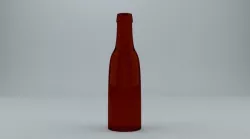 Bottle of Beer Low-poly  3D model